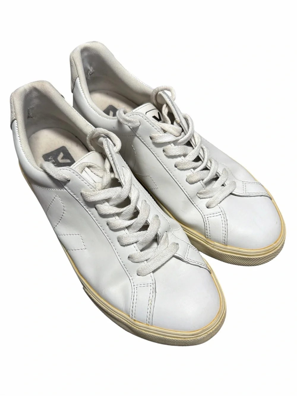 Veja Esplar White Leather Sneakers Size 9